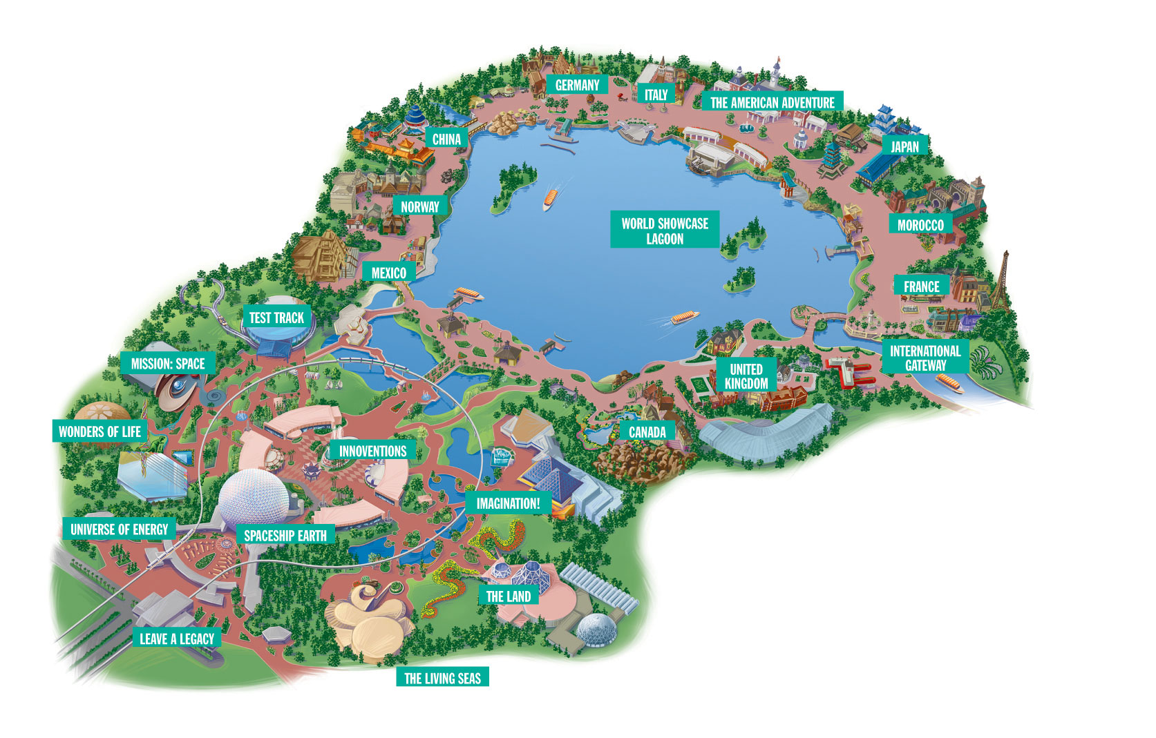 Disney Parks - Epcot Map and Epcot Photos - Orlando vacation home